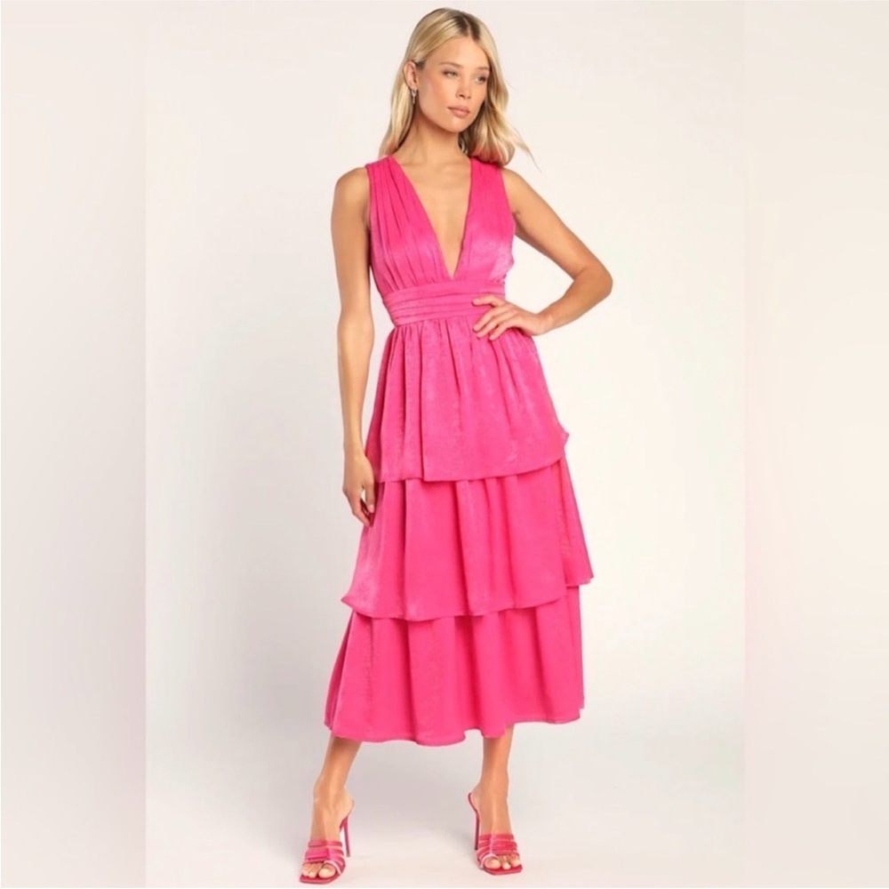 Lulu's Pink Zip-Up Dress